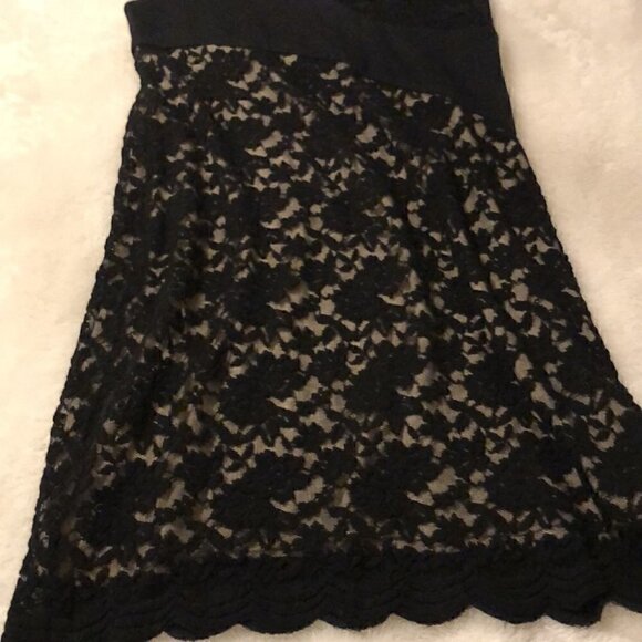Free People Lower East Side Lace Contrast Mini Dress Size Small - Picture 6 of 14